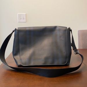Burberry Blue Check Shoulder Bag